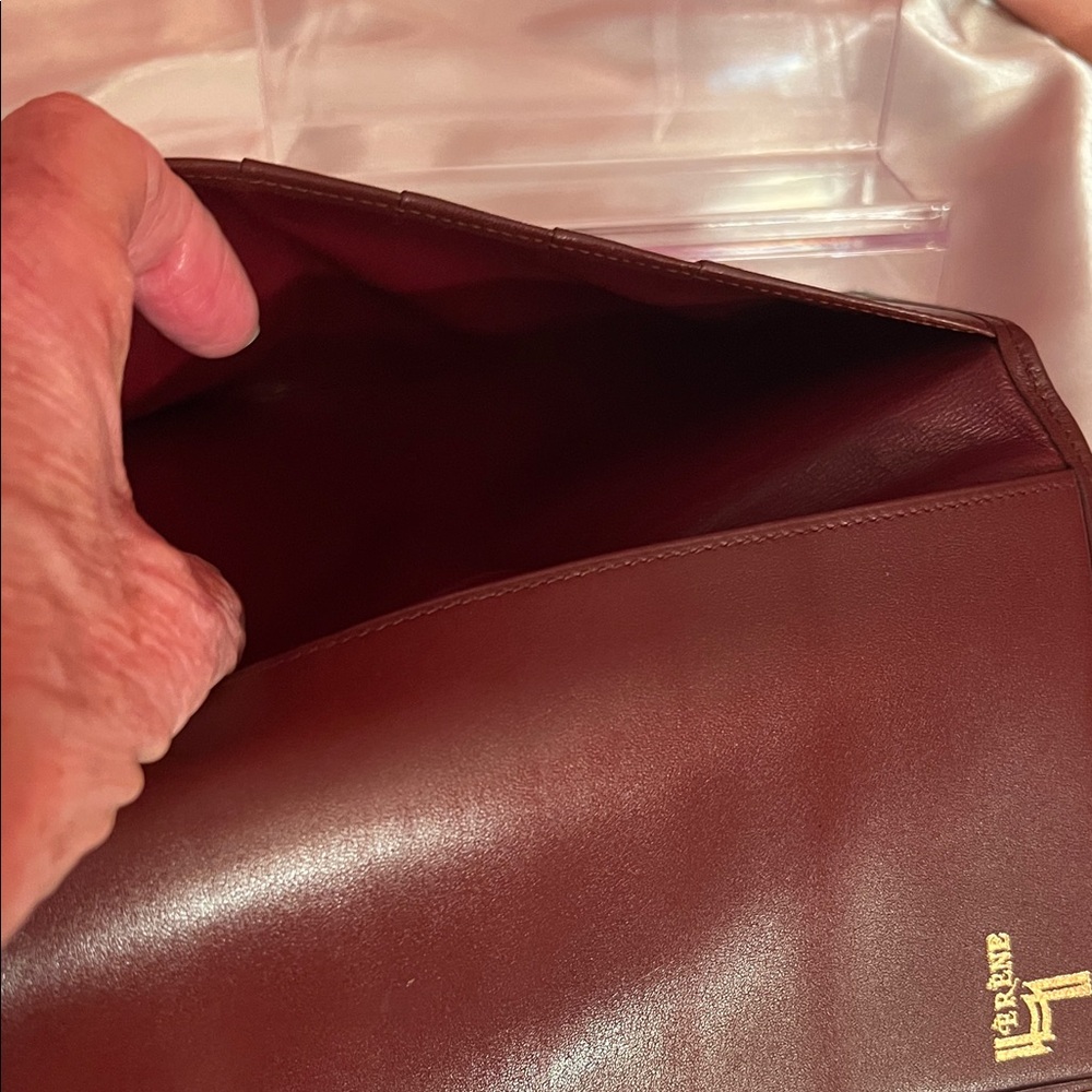 Cartier Deep Red Leather Card Holder - Picture 8 of 12